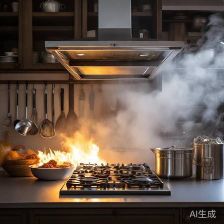 油烟机抽油烟，厨房油味仍存