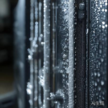 保险柜冷凝水致管道结霜