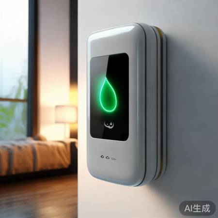 壁挂炉节能模式图标：绿色地球