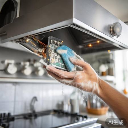 清洁油烟机电路，亮灯问题解