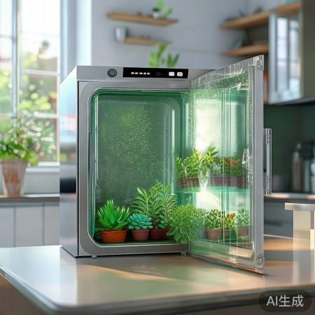 消毒柜变绿植小景