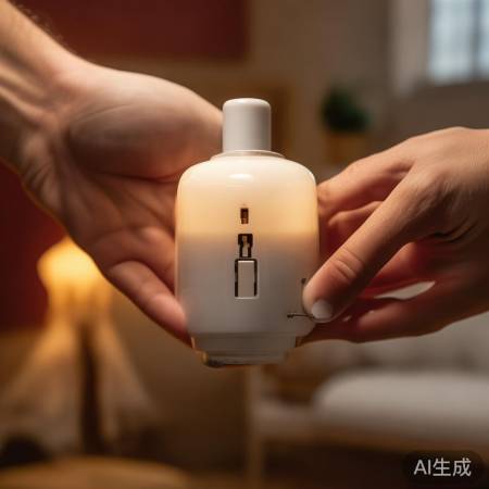 检查电源，灯亮了