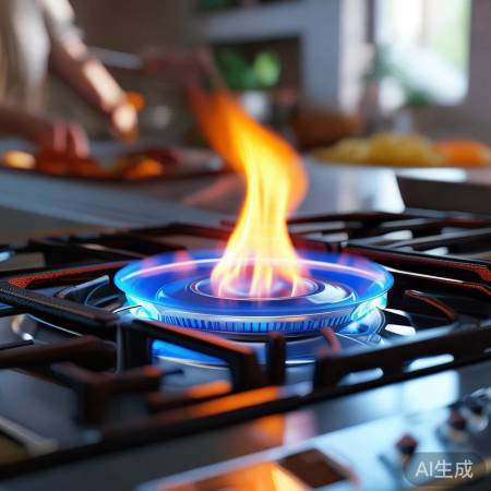燃气灶高效节能，烹饪便捷