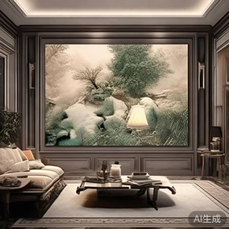 欧式背景墙，大气精致，尺寸为王