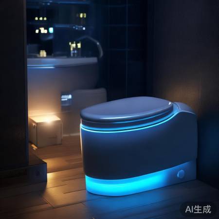 “智能马桶，夜间便捷照明”
