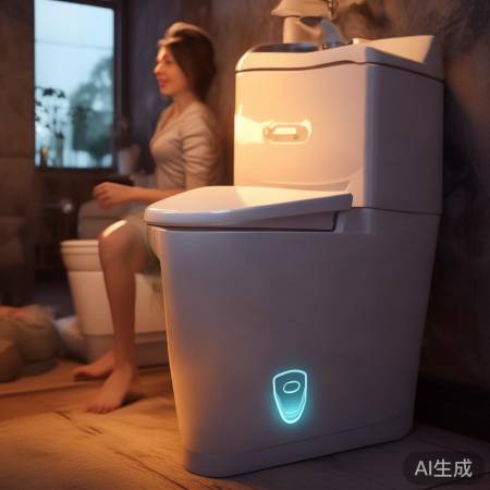 智能马桶盖左侧按钮，提升如厕舒