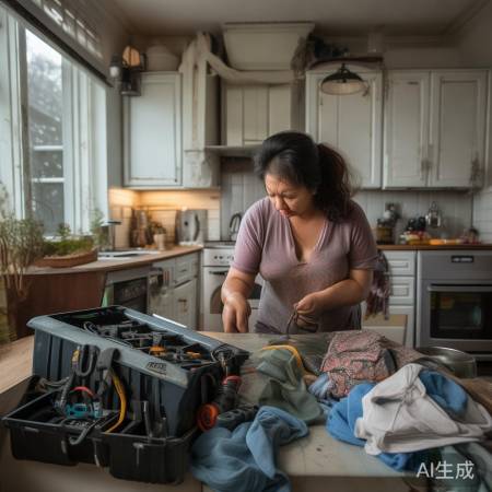 洗衣机水不停，张阿姨急寻钻头