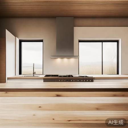 北欧厨房，简约温馨