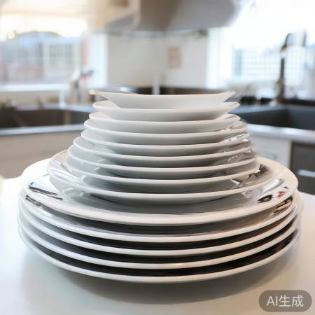 碟子口朝外,方便拿取,全面消毒