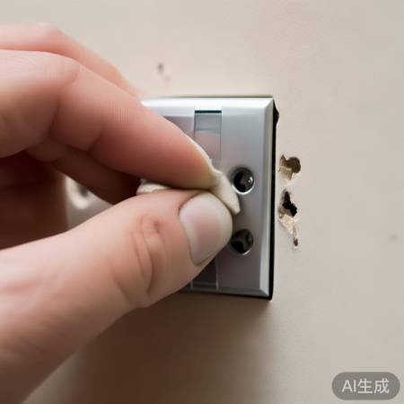 安装新开关,均匀拧紧螺丝