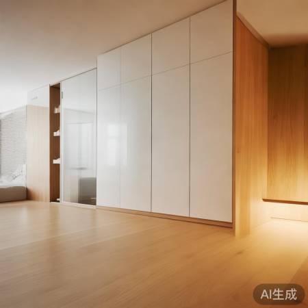 简约吊柜,温馨隔断