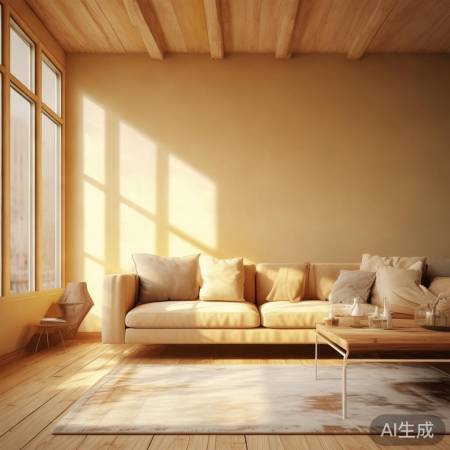 暖色调墙面,温馨自然