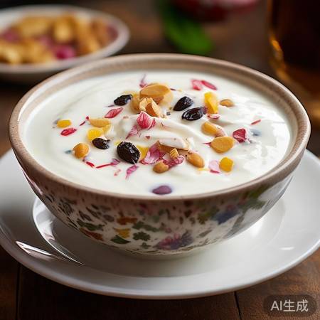 “装盘，撒坚果果干”