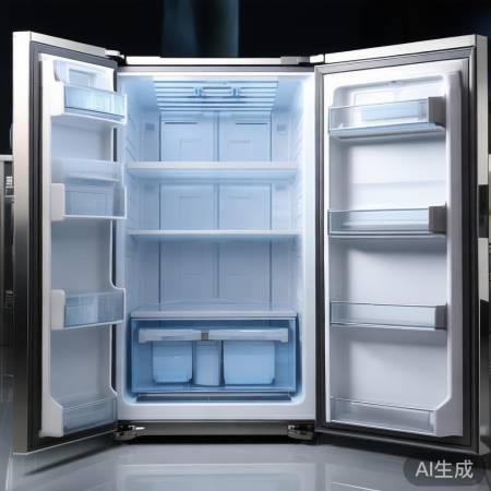 美的冰箱制造精良，无噪音松动