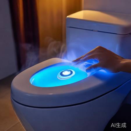 马桶智能按钮，一键舒心体验