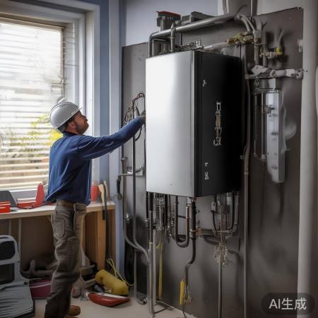 安装壁挂炉，按说明操作