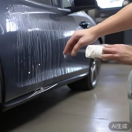 牙膏除水印，无损车漆