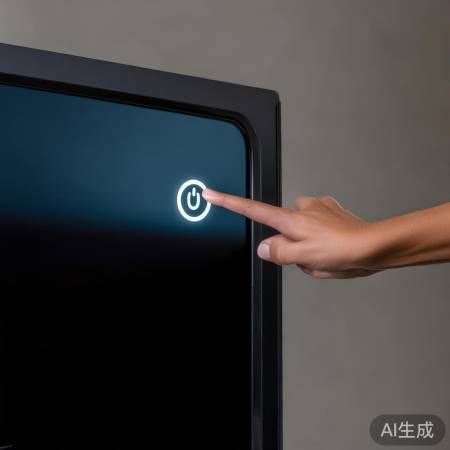 电视电源按钮位置