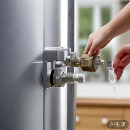 检查进水阀,轻旋松开