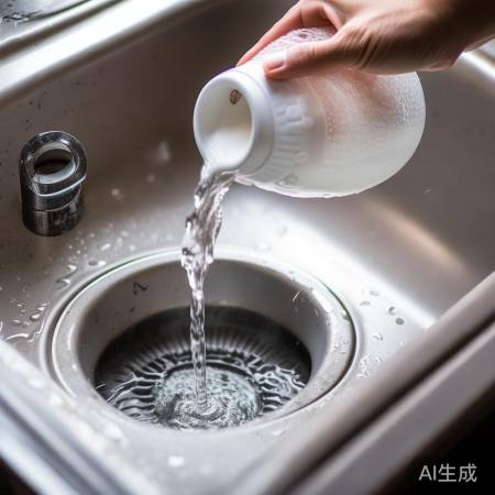 “小苏打白醋除地漏堵塞”
