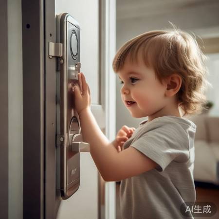 指纹锁设好，提醒勿泄指纹