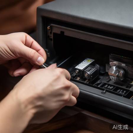 取出电池，扣式或螺钉