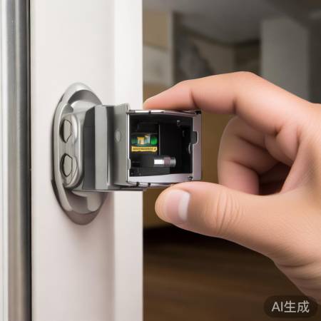 更换指纹锁电池步骤