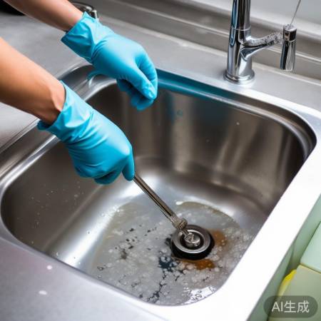 检查排水管,疏通异物