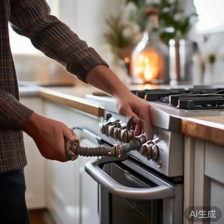 安全检查燃气，防泄漏。