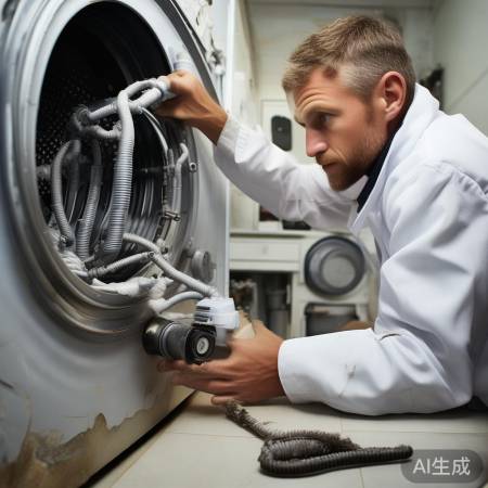 检查洗衣机连接管