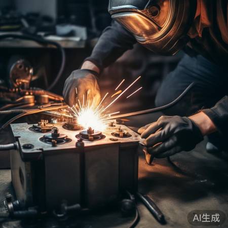 焊接电池与接口，控温别烧坏