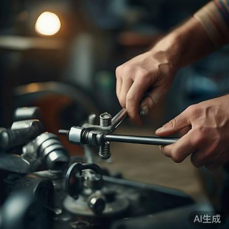 慢慢拧螺丝/扳手